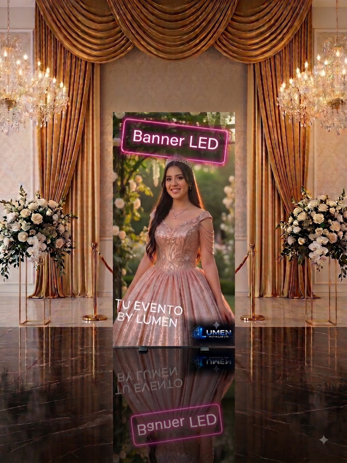 Banner digital de 1.5 por 2 metros en formato vertical