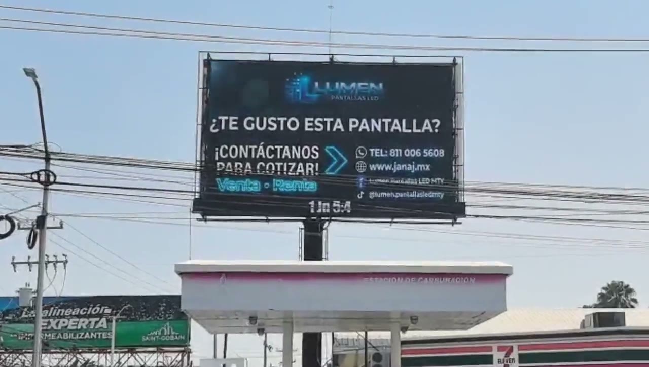 Pantalla LED panorámica a la medida